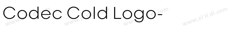 Codec Cold Logo字体转换